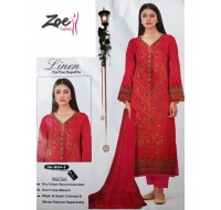 Top Quality Best 3Pc Linen Suit Ideal for Special Occasions in Winter Season